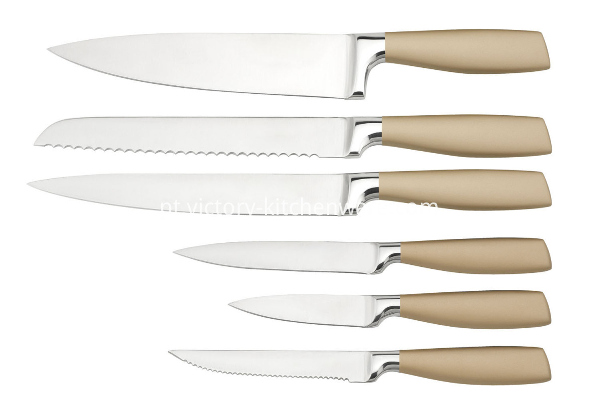 Faca de cabo oco com revestimento Hollow handle knife with coating